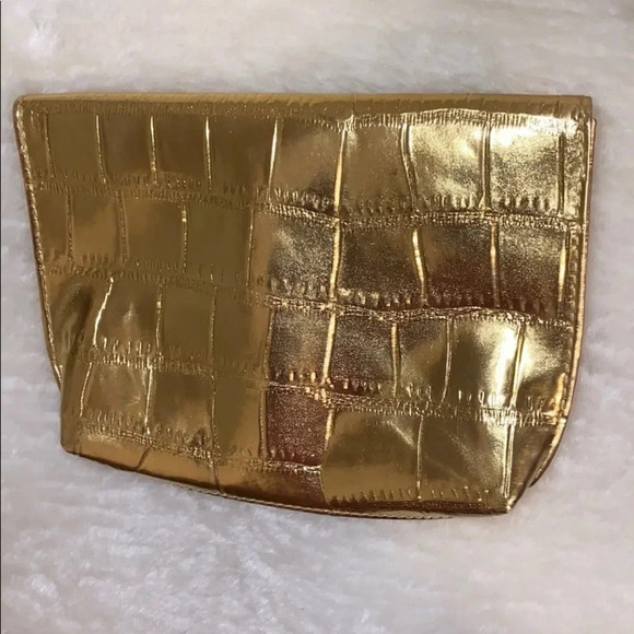 Estée  Lauder shiny croc faux leather makeup pouch - Picture 3 of 9
